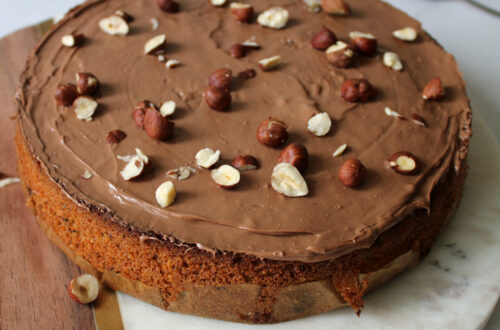 gâteau noisettes chocolat