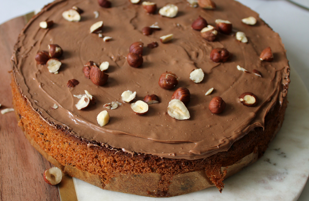 gâteau noisettes chocolat