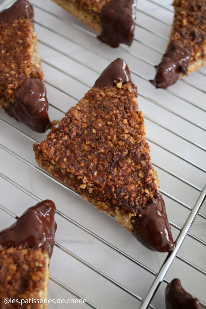 recette des gâteaux allemands nussecken aux noisettes et au chocolat