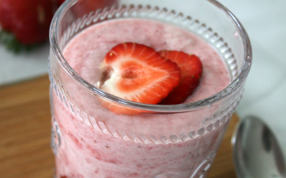 mousse fraises dessert