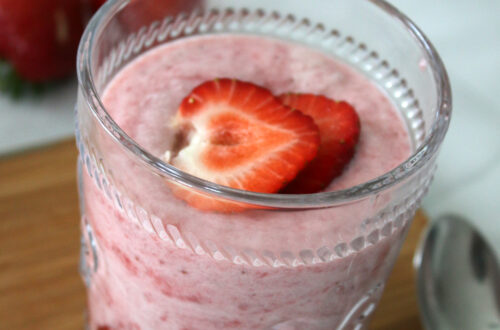 mousse fraises dessert