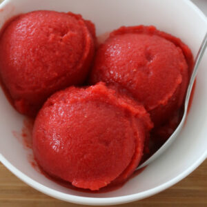 recette sorbet fraise