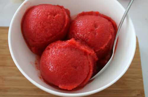 recette sorbet fraise