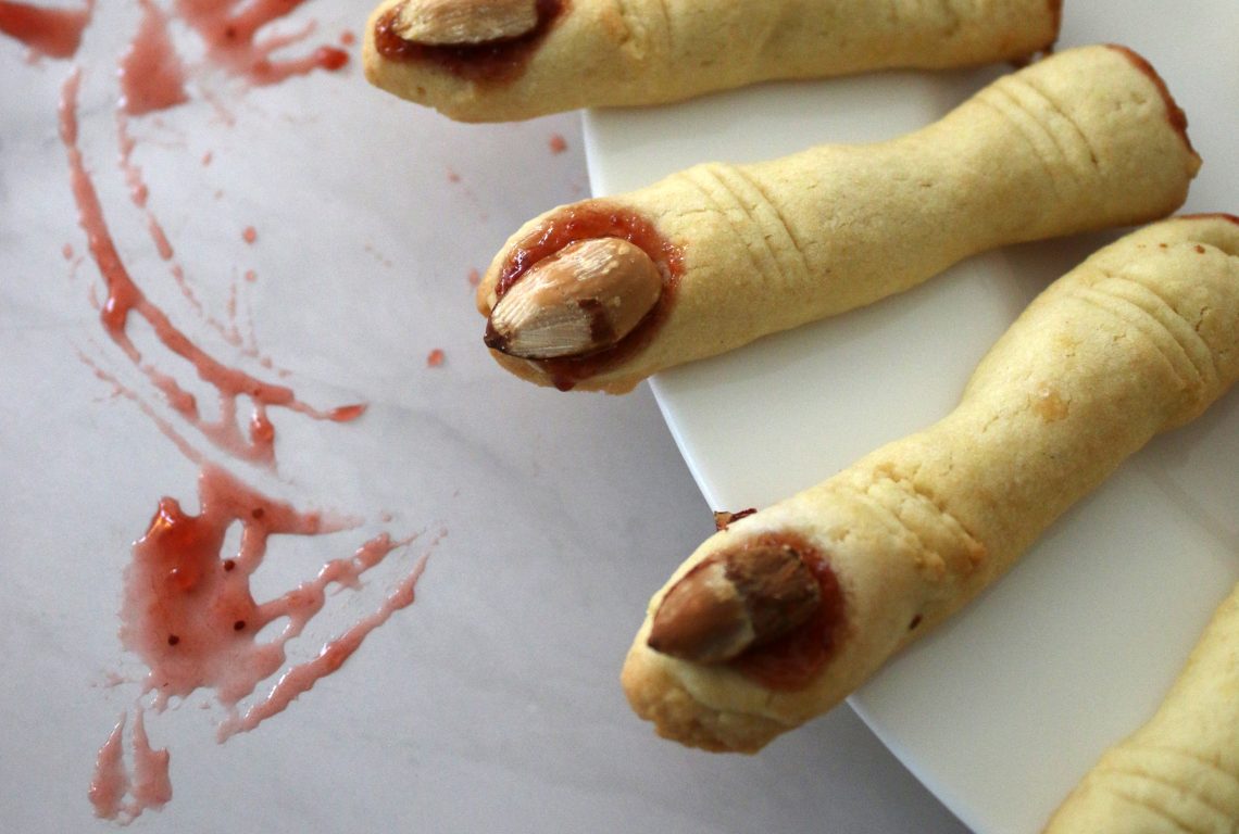 biscuits halloween doigts de sorciere aux amandes